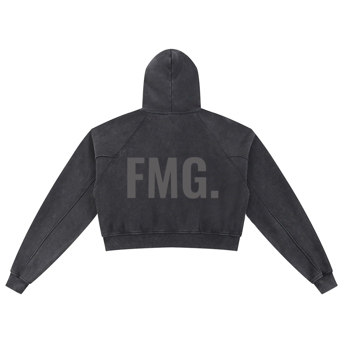 Snow Washed Cropped Hoodie